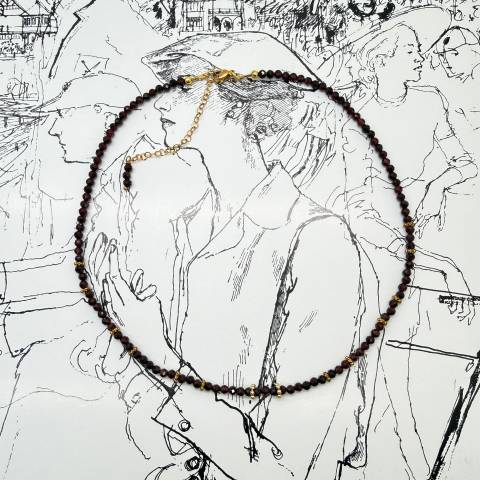 Collana girocollo Granato Indian Vibes