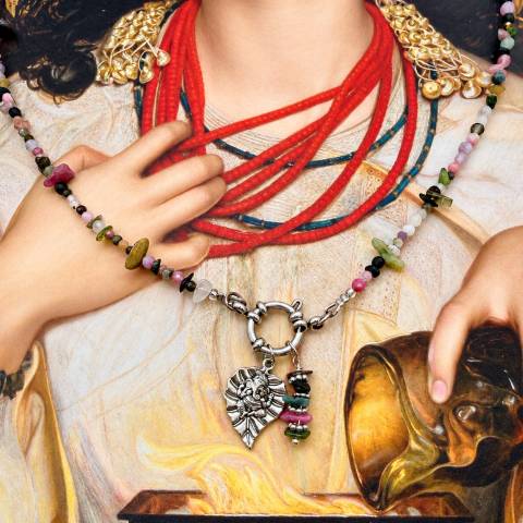 Ganesh Multicolor Tourmaline Necklace