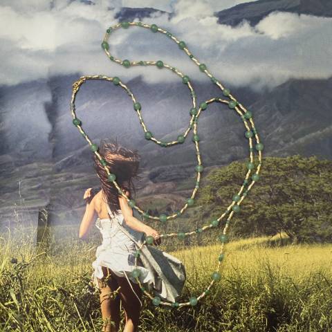 Collana lunga Loop Green - The Green Hour