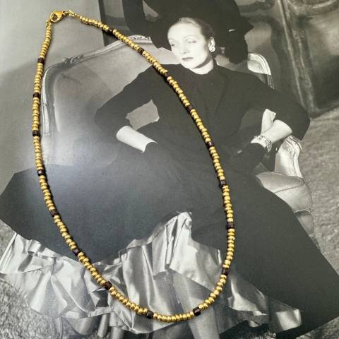 Polvere d'Oro Necklace Riflessi di Granato
