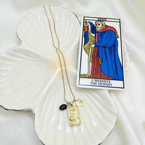 Collana Tarocchi Arcano IX L'Eremita