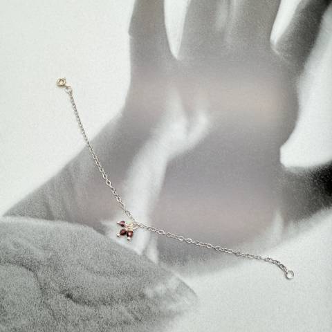Ethereal Garnet collection bracelet Ruby Cluster