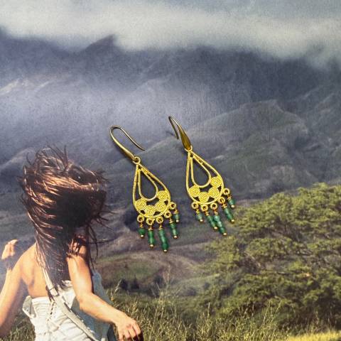 Talisman Green Earrings - The Green Hour