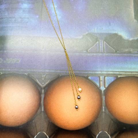 SCIA | Collana Gold con Pendenti e Perle | SabrinaBi