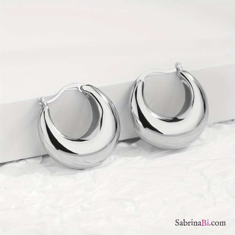 Cerchi Luna Drop argento