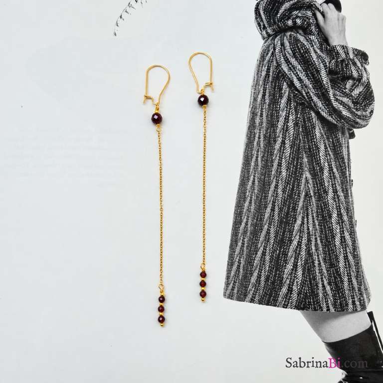Filo di Granato Drop Earrings