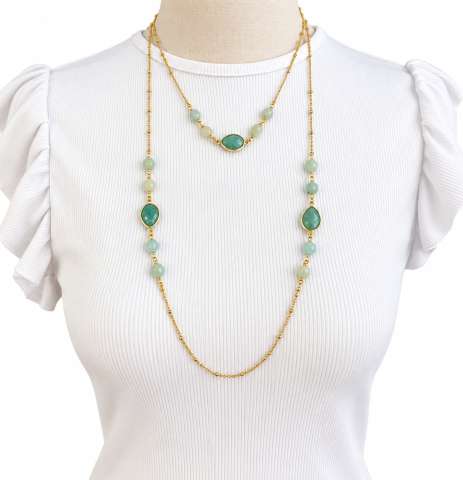 Acqua – Long Amazonite Necklace