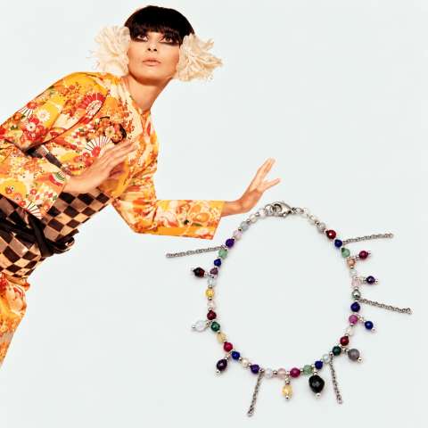 Gemstone Bracelets with Chains – Gold or Silver