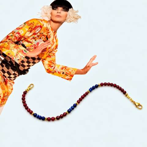 Ruby and Lapis Lazuli Bracelet