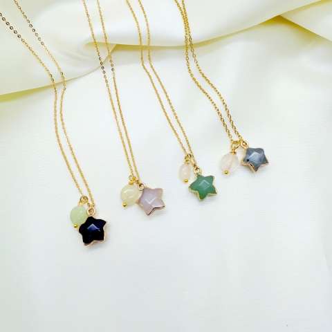 Collana con Stella in Pietra Naturale