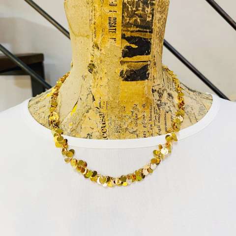 Collana corta ciondoli Coins