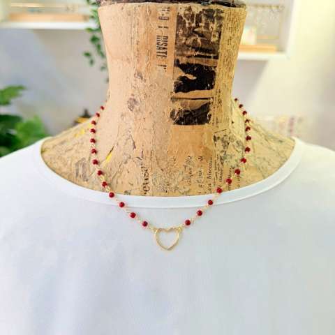 Ruby Heart Necklace