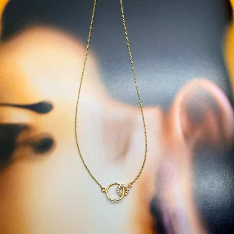 Double ring necklace