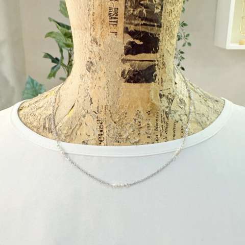 Collana girocollo Etherea micro Perle di fiume