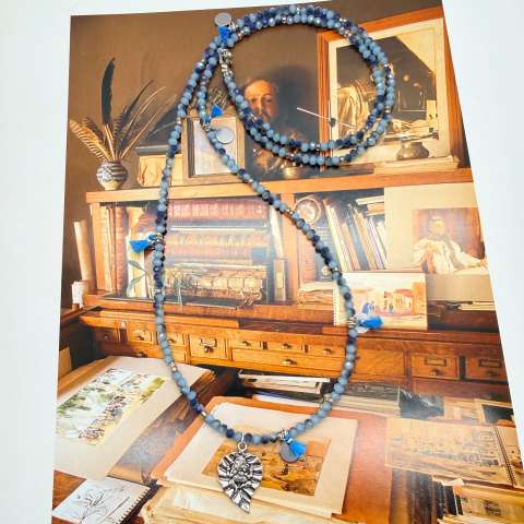 Collana Mandala Blu