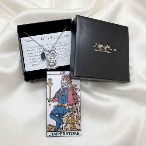 Collana Tarocchi Arcano IV L'Imperatore Silver