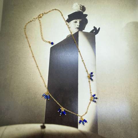 Collezione Blu Notte collana Grappoli Lapis