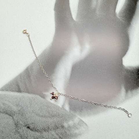 Ethereal Garnet collection bracelet Ruby Cluster
