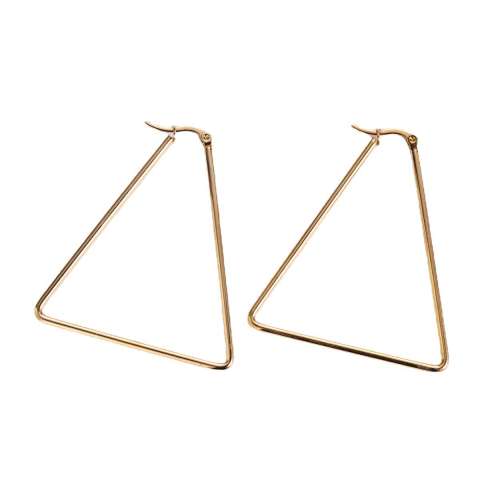 Orecchini triangolo medi oro